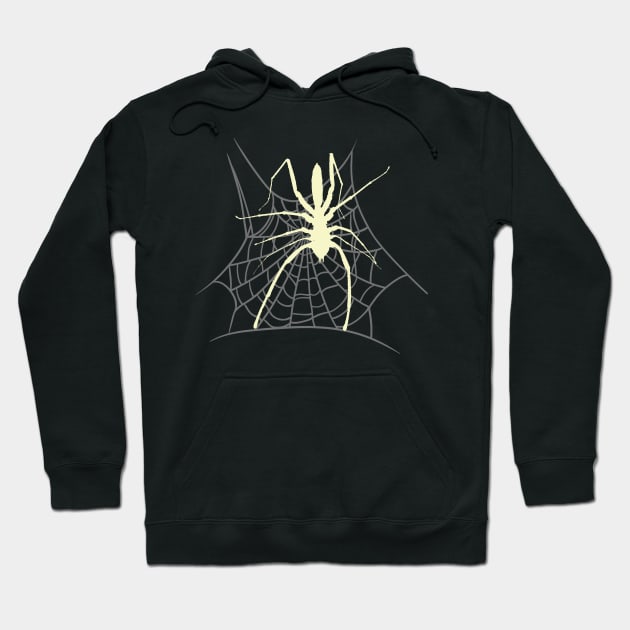 Spider Spider Web Grusel Halloween Animals Hoodie by Foxxy Merch